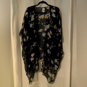 A new day Navy blue floral kimono osfm